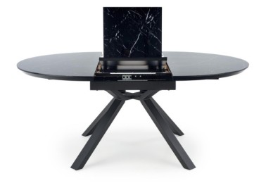 VERTIGO extension table color top - black marble legs - black13