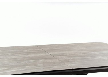 VINSTON extension table color top - dark grey  black legs - black6