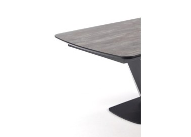 VINSTON extension table color top - dark grey  black legs - black7