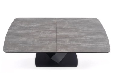 VINSTON extension table color top - dark grey  black legs - black9