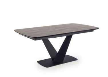 VINSTON extension table color top - dark grey  black legs - black10
