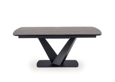 VINSTON extension table color top - dark grey  black legs - black11