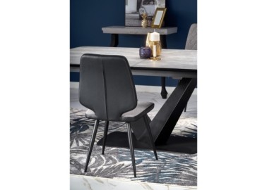 VINSTON extension table color top - dark grey  black legs - black13