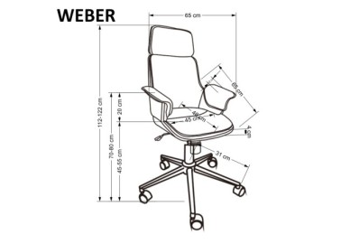 WEBER chair walnut  black6