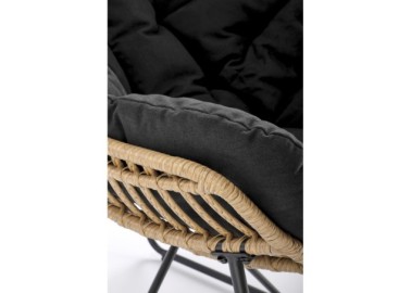 WHISPER leisure chair black  natural6
