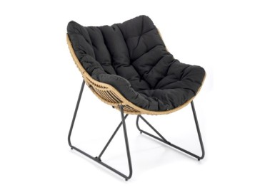 WHISPER leisure chair black  natural11