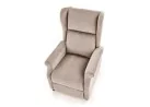 AGUSTIN recliner with massage function color beige1