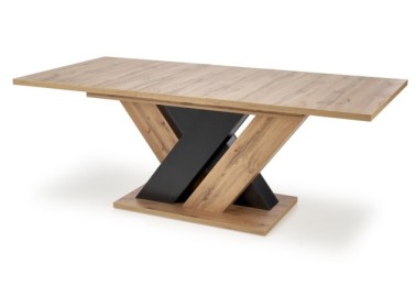 BRANDON extension table wotan oak  black9