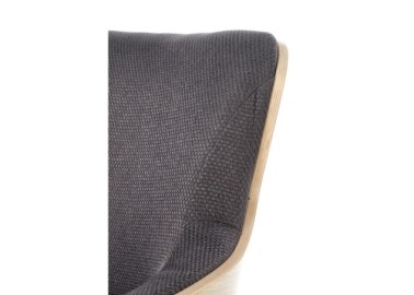 CHILLOUT leisure armchair dark grey  natural oak legs - black6