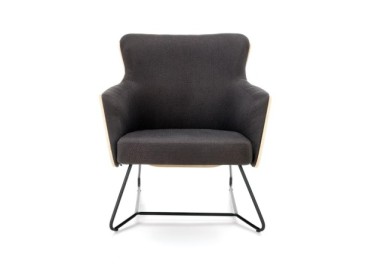CHILLOUT leisure armchair dark grey  natural oak legs - black10