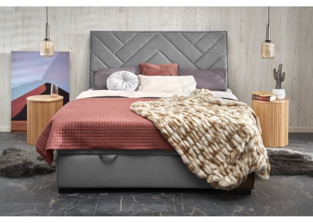 CONTINENTAL 1 160 bed grey - Monolith 850