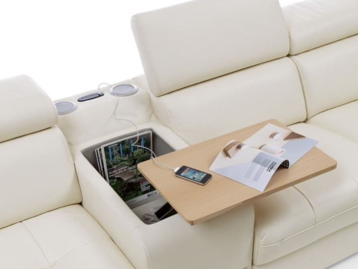 Baldai su integruotais laikymo skyriais